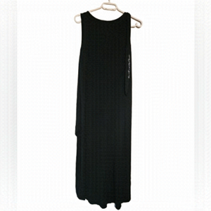The roster maxi cotton black sleeveless stretched dress size medium